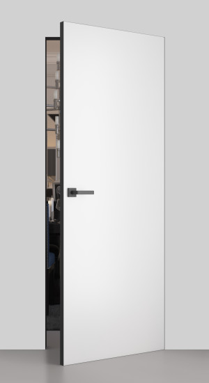 Дверь скрытого монтажа ТМ Папа Карло серия iDoors модель Prime-AL(С) алюминий черный