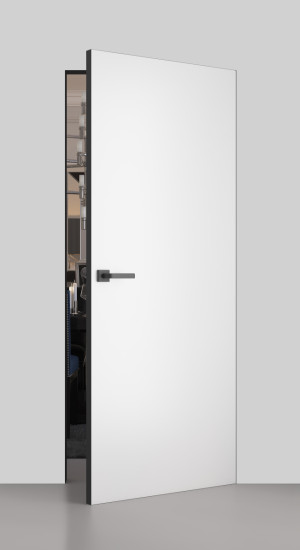 Дверь скрытого монтажа ТМ Папа Карло серия iDoors модель Prime-AL(С) алюминий черный