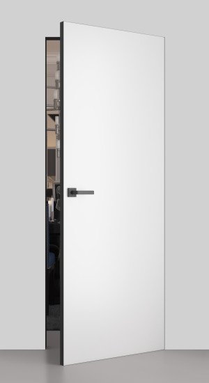 Дверь скрытого монтажа ТМ Папа Карло серия iDoors модель Prime-AL(С) алюминий черный