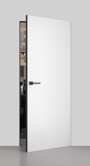 Дверь скрытого монтажа ТМ Папа Карло серия iDoors модель Prime-AL(С) алюминий черный