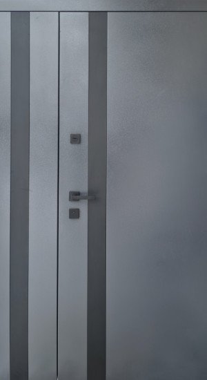 Входная дверь FORT-М серия ЛЮКС модель Вега Металл 7024/оксид темный