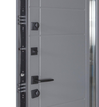 Двери ТМ Булат серия КОТЕДЖ Kale модель 705/431 Metalic Grey/Титан