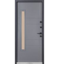 Двери ТМ Булат серия КОТЕДЖ Kale модель 705/431 Metalic Grey/Титан