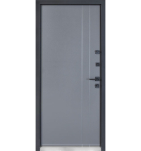 Двери ТМ Булат серия КОТЕДЖ Kale модель 710/265 Metalic Grey/Титан
