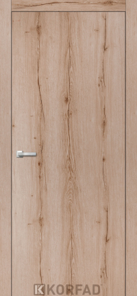 Mежкомнатные двери ТМ KORFAD коллекция WOOD PLATO модель WP-01 алюминиевая кромка