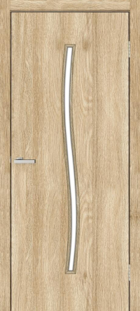 Межкомнатные двери ТМ MSDoors коллекция SIMPLE модель Denver Экошпон стекло сатин