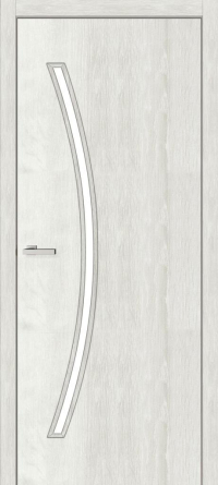 Межкомнатные двери ТМ MSDoors коллекция SIMPLE модель Ostin ПВХ стекло сатин