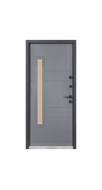 Двери ТМ Булат серия КОТЕДЖ Kale модель 705/431 Metalic Grey/Титан