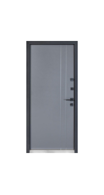 Двери ТМ Булат серия КОТЕДЖ Kale модель 710/265 Metalic Grey/Титан