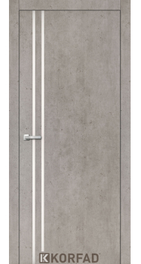 Mежкомнатные двери ТМ KORFAD коллекция ALUMINIUM LOFT PLATO модель ALP-01 обычная кромка