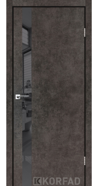 Mежкомнатные двери ТМ KORFAD коллекция GLASS LOFT PLATO модель GLP-02 обычная кромка