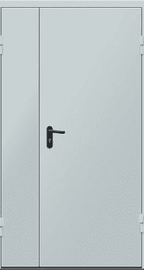 Противопожарные двери двупольные EI 30 серии "Рубеж 3"- 2050х1200 мм.
