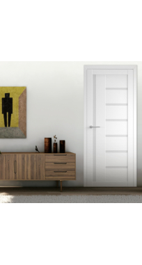 Міжкімнатні двері ТМ LUXDOORS колекція МЕГАПОЛІС модель Мадрид скло сатин