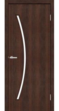 Межкомнатные двери ТМ MSDoors коллекция SIMPLE модель Ostin ПВХ стекло сатин