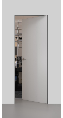 Дверь прихованого монтажа ТМ Папа Карло серія iDoors модель Prime-AL(С) INSIDE алюміній сірий