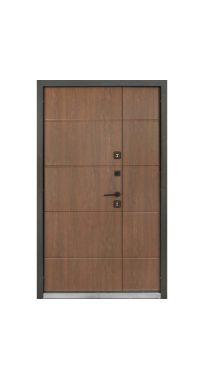Двери ТМ Булат серия ТЕРМО HOUSE модель 703/191 Дуб бронза/Орех натуральный