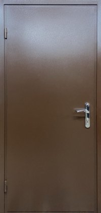 Двери ТМ Redfort серия ЭКОНОМ модель Металл/ДСП RAL8017/венге магия