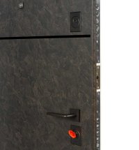 Двери ТМ Булат серия ТЕРМО FORTEZZA Securemme модель 536 Mamba morion/Белый супермат