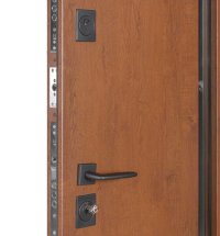 Двери ТМ Булат серия ТЕРМО HOUSE Kale модель 705/431 1200 Дуб бронза/орех натуральный