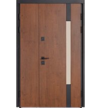 Двери ТМ Булат серия ТЕРМО HOUSE Kale модель 705/431 1200 Дуб бронза/молочный