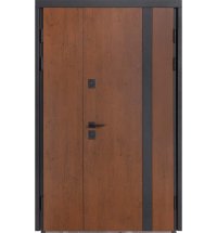 Двери ТМ Булат серия ТЕРМО HOUSE Kale модель 710/265 1200 Дуб бронза/молочный