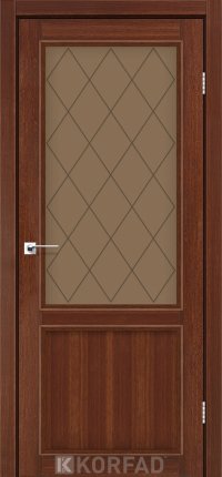 Mежкомнатные двери ТМ KORFAD коллекция CLASSICO модель CL-02 стекло бронза