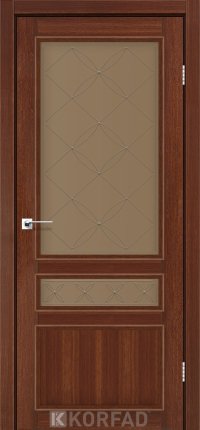 Mежкомнатные двери ТМ KORFAD коллекция CLASSICO модель CL-05 стекло бронза