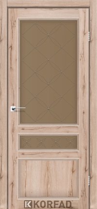 Mежкомнатные двери ТМ KORFAD коллекция CLASSICO модель CL-05 стекло бронза