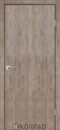 Mежкомнатные двери ТМ KORFAD коллекция LOFT PLATO модель LP-01 алюминиевая кромка