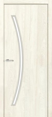 Межкомнатные двери ТМ MSDoors коллекция SIMPLE модель Ostin Экошпон стекло сатин