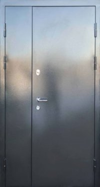 Входная дверь FORT-М серия СТАНДАРТ модель Горизонталь Графит/дуб вулканический
