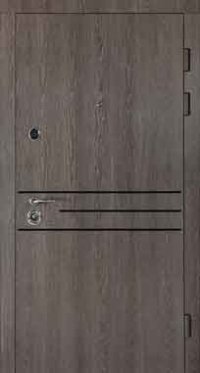 Двери ТМ Булат серия В-85 Kale модель 544 Дуб немо карбон/Дуб немо серебренный