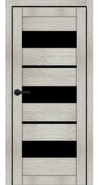 Міжкімнатні двері ТМ SYNDICATE DOORS модель SD-105 ЕкоТоп скло чорне