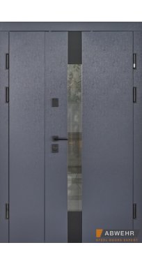 Вхідні двері ТМ Abwehr серія TERMIX модель 527 Tower Метал Lampre антрацит/сосна прованс+ВСМ