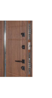 Двери ТМ Булат серия ТЕРМО HOUSE Kale модель 705/431 1200 Дуб бронза/орех натуральный