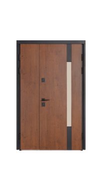 Двери ТМ Булат серия ТЕРМО HOUSE Kale модель 705/431 1200 Дуб бронза/молочный