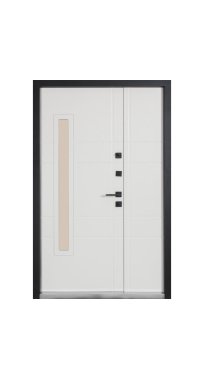Двери ТМ Булат серия ТЕРМО HOUSE Kale модель 705/431 1200 Дуб бронза/молочный