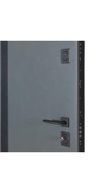 Двери ТМ Булат серия КОТЕДЖ Kale модель 710/265 Metalic Grey/Белый атласный