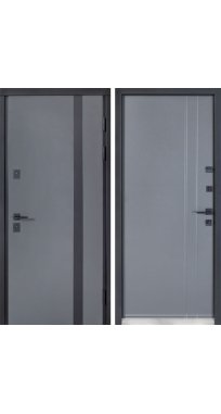 Двери ТМ Булат серия КОТЕДЖ Kale модель 710/265 Metalic Grey/Титан