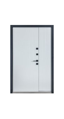 Двери ТМ Булат серия ТЕРМО HOUSE Kale модель 710/265 1200 Дуб бронза/молочный