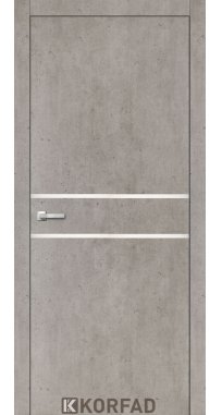 Mежкомнатные двери ТМ KORFAD коллекция ALUMINIUM LOFT PLATO модель ALP-03 алюминиевая кромка
