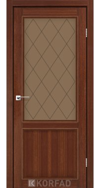 Mежкомнатные двери ТМ KORFAD коллекция CLASSICO модель CL-02 стекло бронза