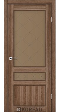 Mежкомнатные двери ТМ KORFAD коллекция CLASSICO модель CL-05 стекло бронза