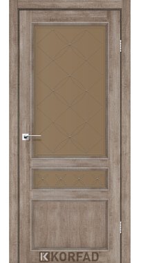 Mежкомнатные двери ТМ KORFAD коллекция CLASSICO модель CL-05 стекло бронза