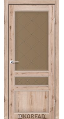 Mежкомнатные двери ТМ KORFAD коллекция CLASSICO модель CL-05 стекло бронза
