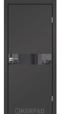 Mежкомнатные двери ТМ KORFAD коллекция GLASS LOFT PLATO модель GLP-01 алюминиевая кромка