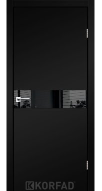 Mежкомнатные двери ТМ KORFAD коллекция GLASS LOFT PLATO модель GLP-01 алюминиевая кромка