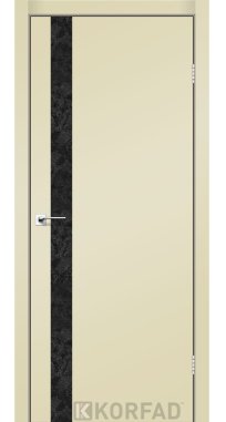 Mежкомнатные двери ТМ KORFAD коллекция GLASS LOFT PLATO модель GLP-02 алюминиевая кромка