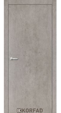 Mежкомнатные двери ТМ KORFAD коллекция LOFT PLATO модель LP-01 алюминиевая кромка