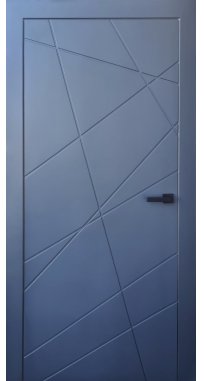 Mежкомнатные двери TM ESTET DOORS модель МК Диагональ Графит эмаль
